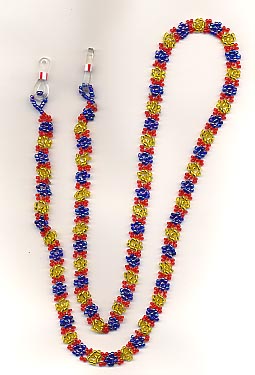 beaded eyeglass holder OR badgeholder: $5 beaded eyeglass holder OR badgeholder: $5